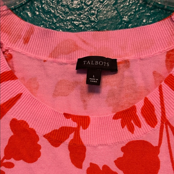 Talbots Floral Women's sweater Top - Picture 2 of 3